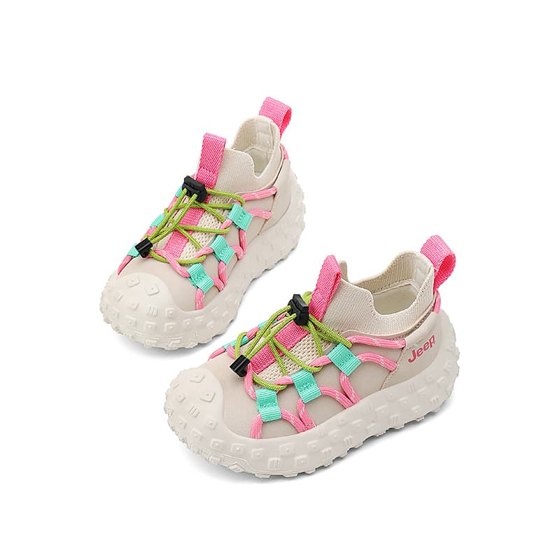 Кроссовки JEEP Детские беговые кроссовки Low Top Розовый Хаки Kids - изображение 3