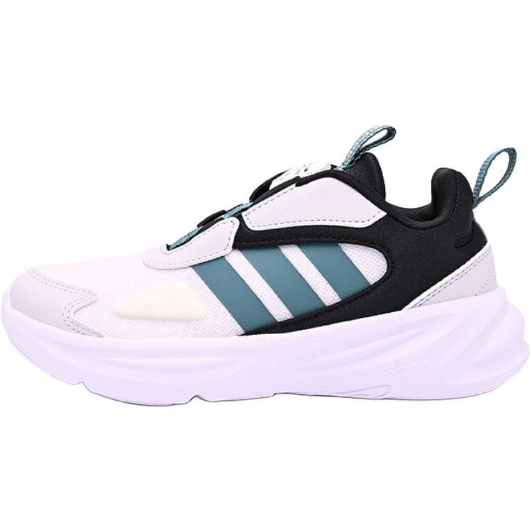 Кроссовки Adidas Slip-resistant Abrasion-resistant Low Top Детская беговая обувь Белый Черный Зеленый Детский - изображение 1