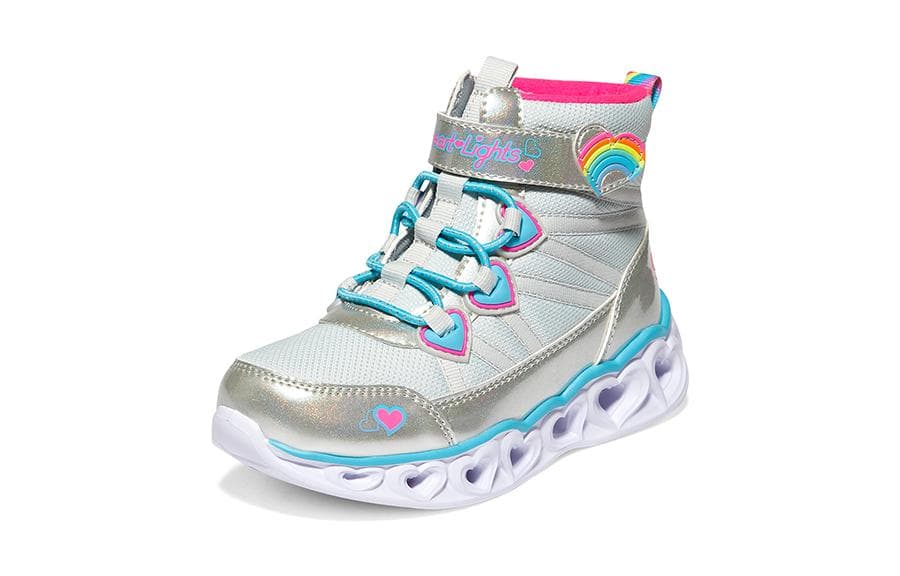Кроссовки Skechers Abrasion Resistant и Anti KICK Детские повседневные туфли Серебряный Подростки - изображение 3