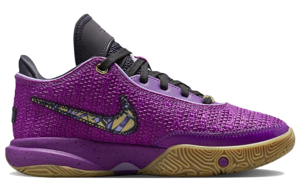 Кроссовки для баскетбола Nike LeBron 20 GS Vivid Purple - изображение 4