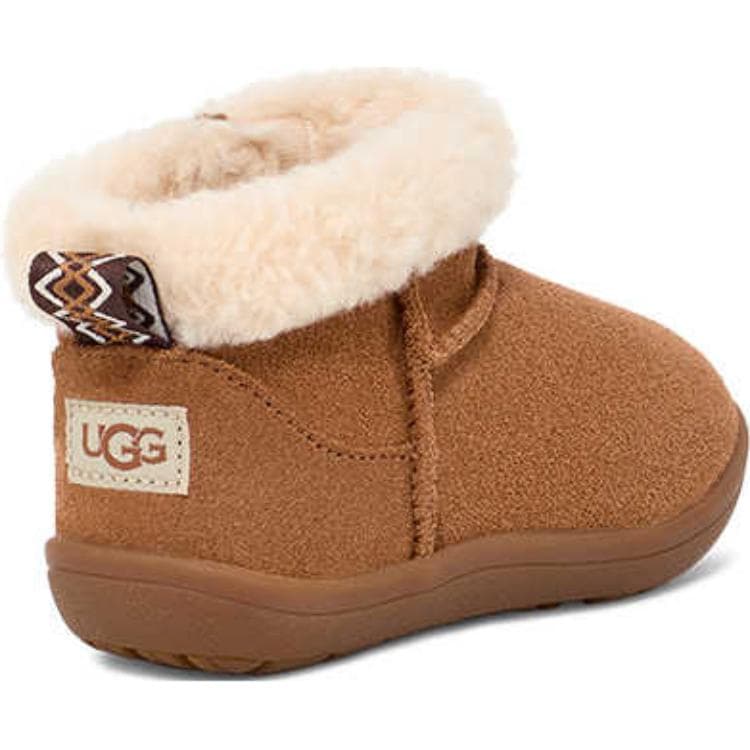 UGG противоскользящие анти-KICK детские ботинки каштанового цвета для малышей - изображение 3