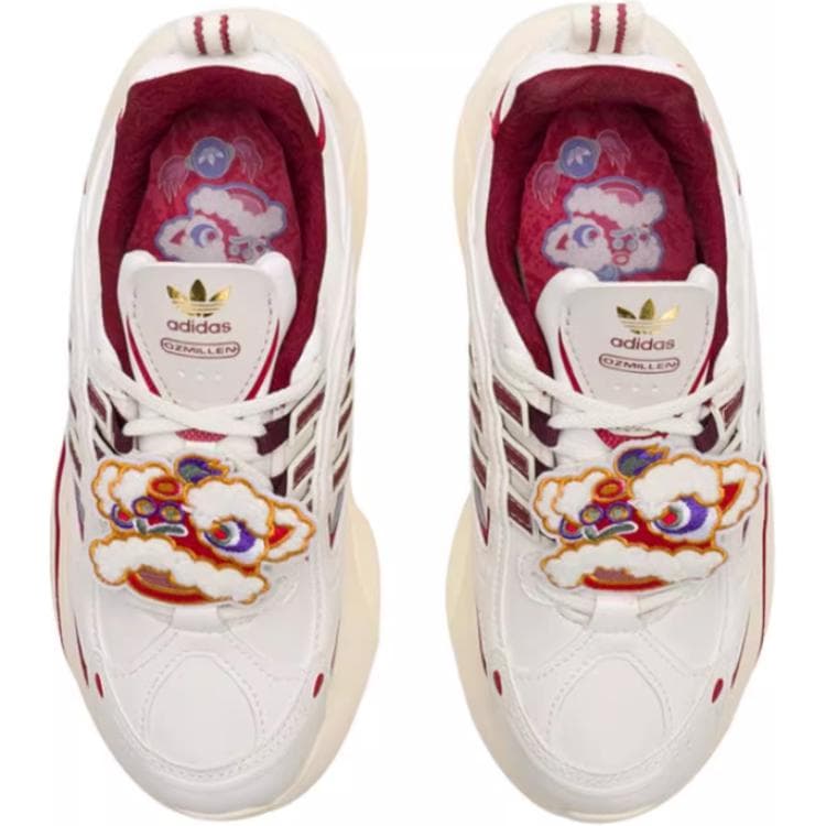 Кроссовки Adidas Originals Ozmillen противоскользящие устойчивые к истиранию низкие кеды для детей Lifestyle - изображение 4