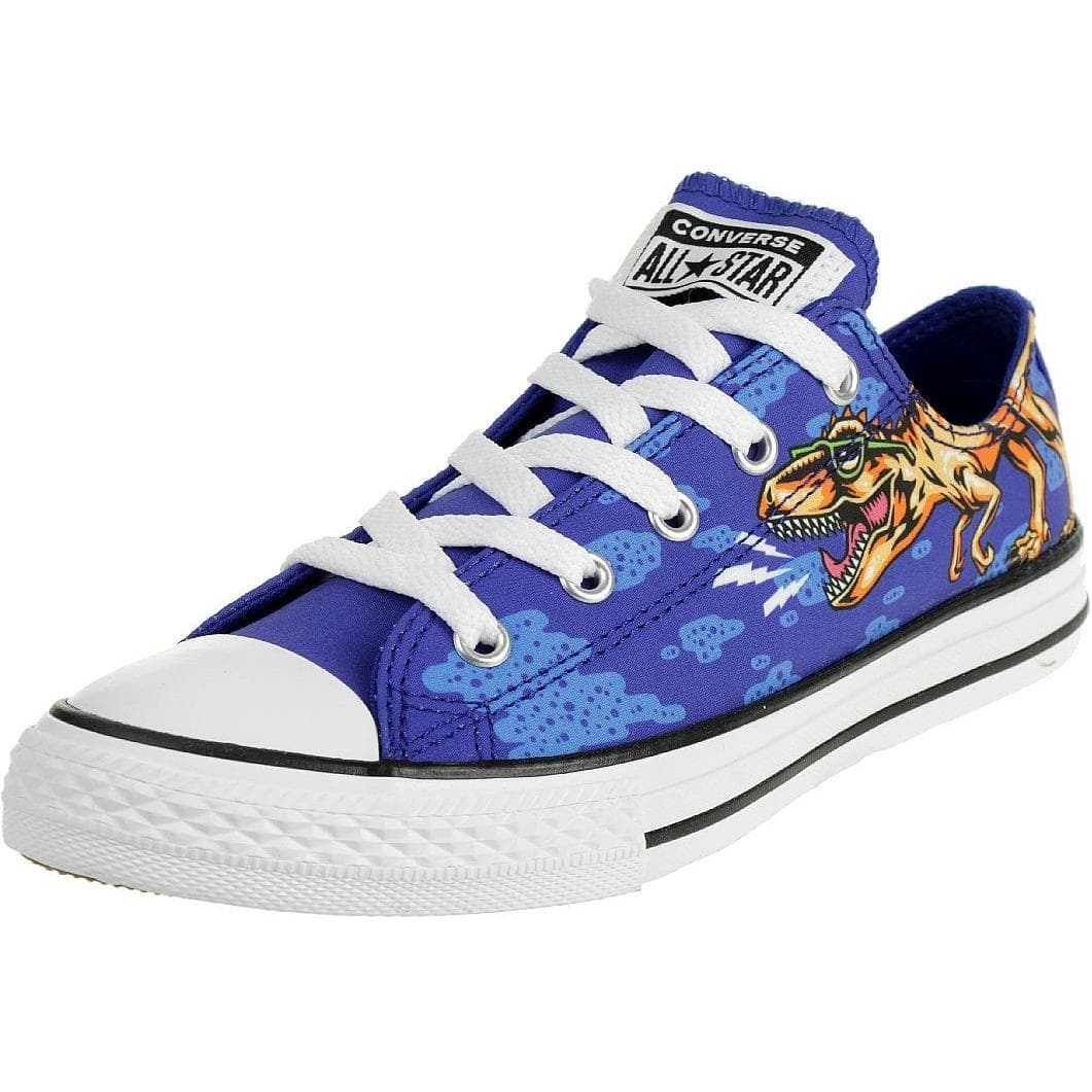 Converse CTAS OX Удобные универсальные детские кеды синий белый - изображение 3