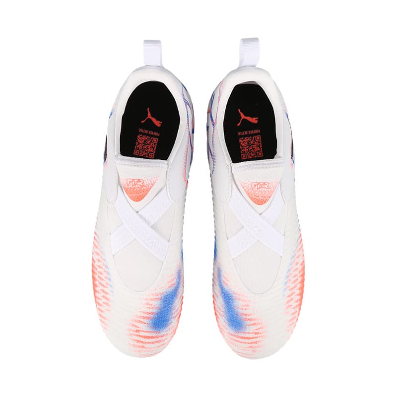 Бутсы PUMA FUTURE 8 MATCH Низкие Детские Футбольные Бутсы Белые Красные Малыш - изображение 2