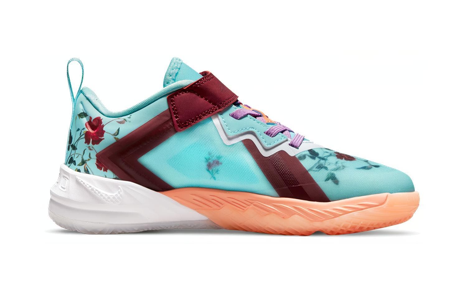Кроссовки для баскетбола Nike Lebron 18 Low "Floral" 18 - изображение 4