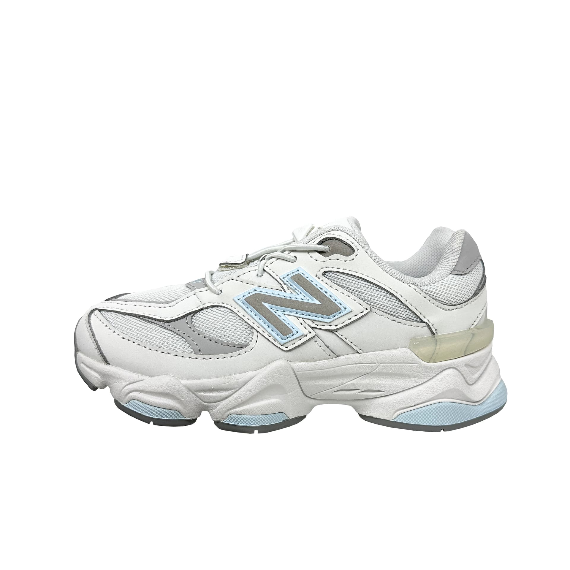 Кроссовки New Balance NB 9060 Комфортные Кроссовки для Бега с Круглым Палцем Белые Детские - изображение 1