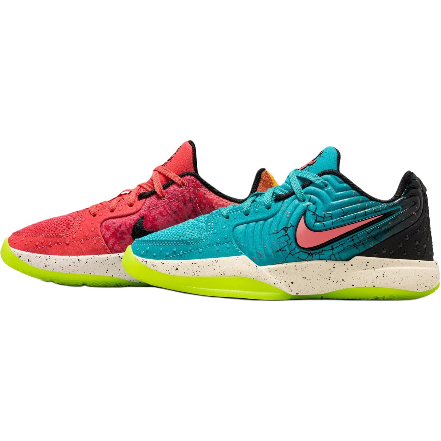 Кроссовки для баскетбола Nike X Kool Aid Ja 2 Low Топ Children's Баскетбольные кроссовки Красный синий - изображение 3