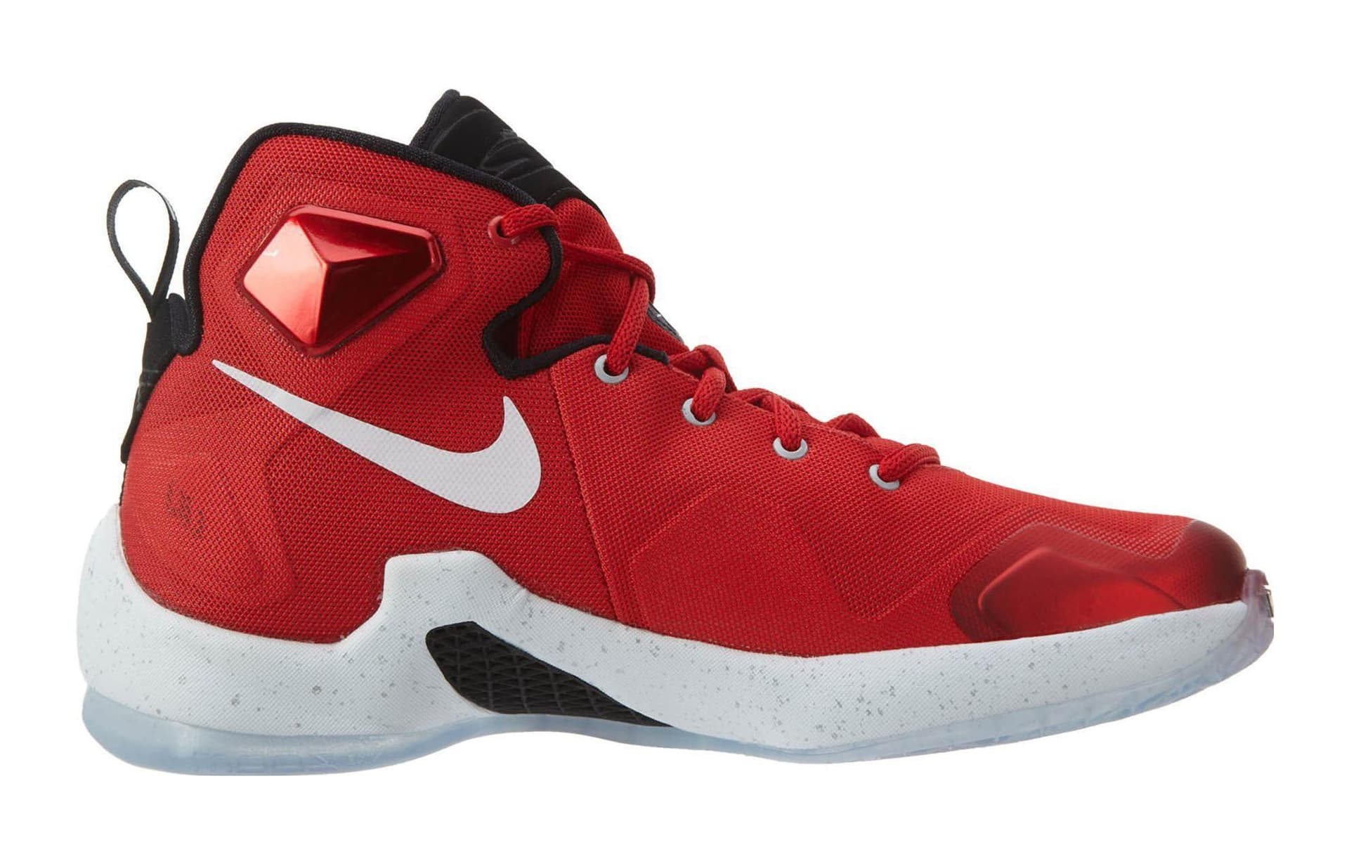 Кроссовки для баскетбола Nike Lebron 13 Джеймс 13 Противоскользящие Устойчивые к истиранию MID Баскетбольные кроссовки Красный Унисекс - изображение 2