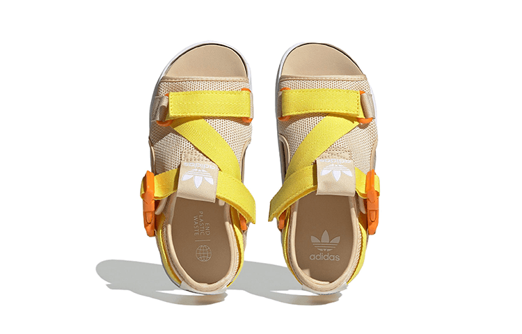 Сандалии Adidas Originals 360 3,0 Сандалии противоскользящие амортизация устойчивые к истиранию детские бежевый белый оранжевый - изображение 4
