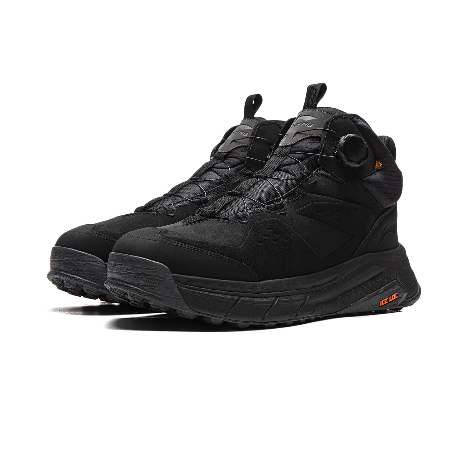Кроссовки Li-Ning Xingtu 2 MID WIRE Универсальный винтажный утепленный с амортизацией противоскользящий износостойкий с поддержкой мид-топ повседневная обувь унисекс черный - изображение 3