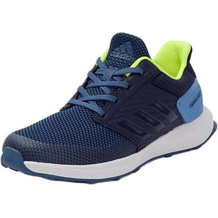 Кроссовки Adidas Rapidarun Амортизация Дышащий Амортизация Дышащий Низкий Верх Детская Беговая Обувь Синий Детский - изображение 3