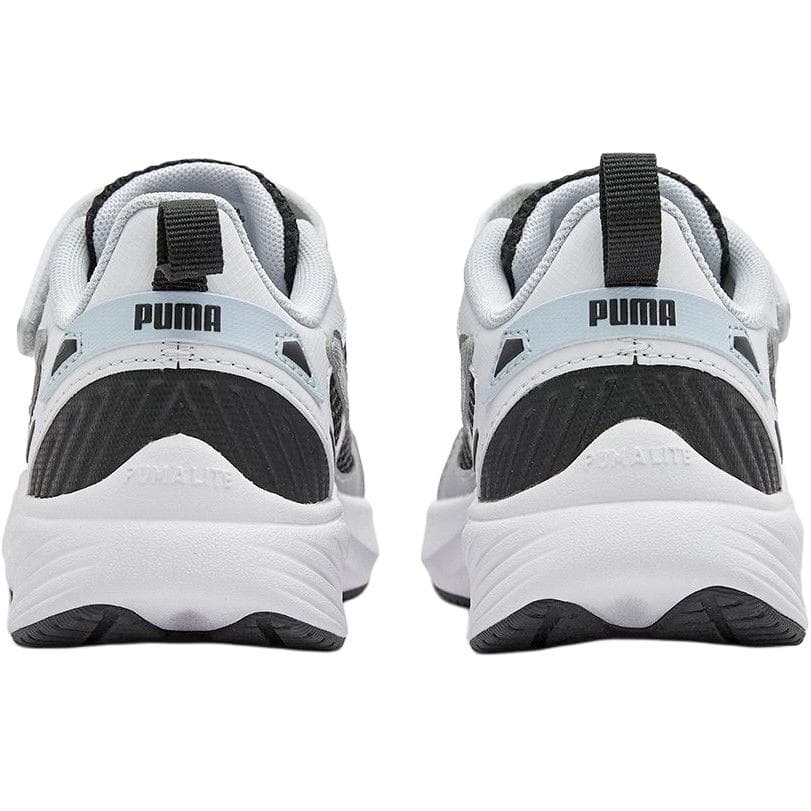 Кроссовки PUMA Pounce Lite Ткань Амортизация и Легкость Устойчивость к Износу Низкий Верх Беговые Кроссовки Белый Черный Детский - изображение 4