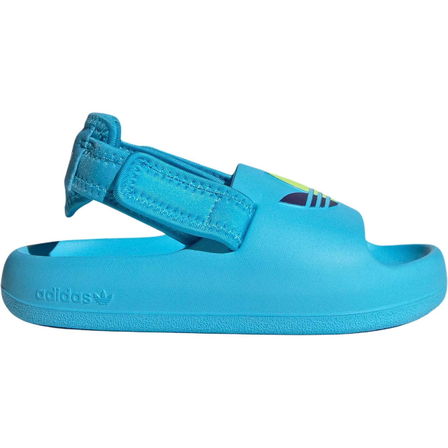 Сандалии Adidas Originals ADIFOM ADILETTE Детские сандалии Низкий верх Небесно-синий/Белый/Ярко-желтый Kids - изображение 2