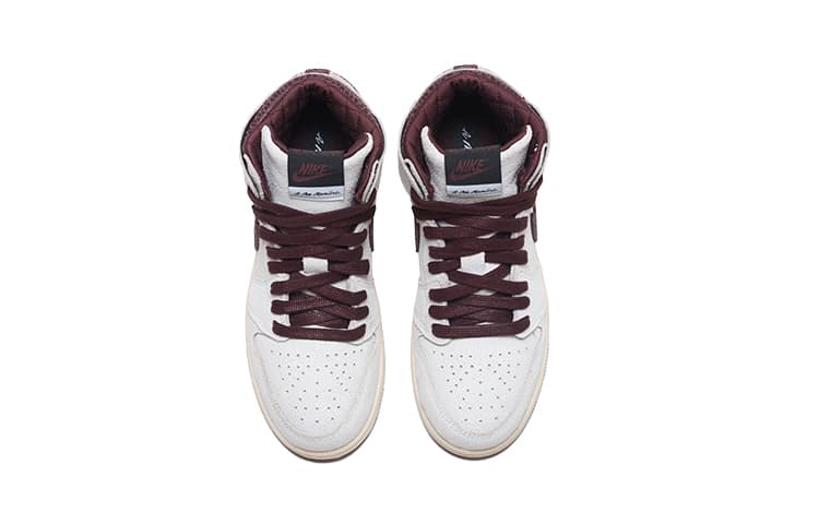 Кроссовки для баскетбола A Ma Manire x Jordan Air Jordan 1 retro high og sp "sail and burgundy" - изображение 6