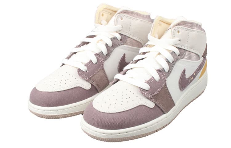 Кроссовки для баскетбола Jordan Air Jordan 1 Mid SE Craft GS - изображение 3