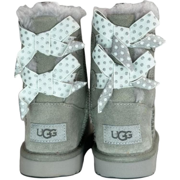 ugg Bailey Bow Сноубутсы Серый Детский - изображение 5