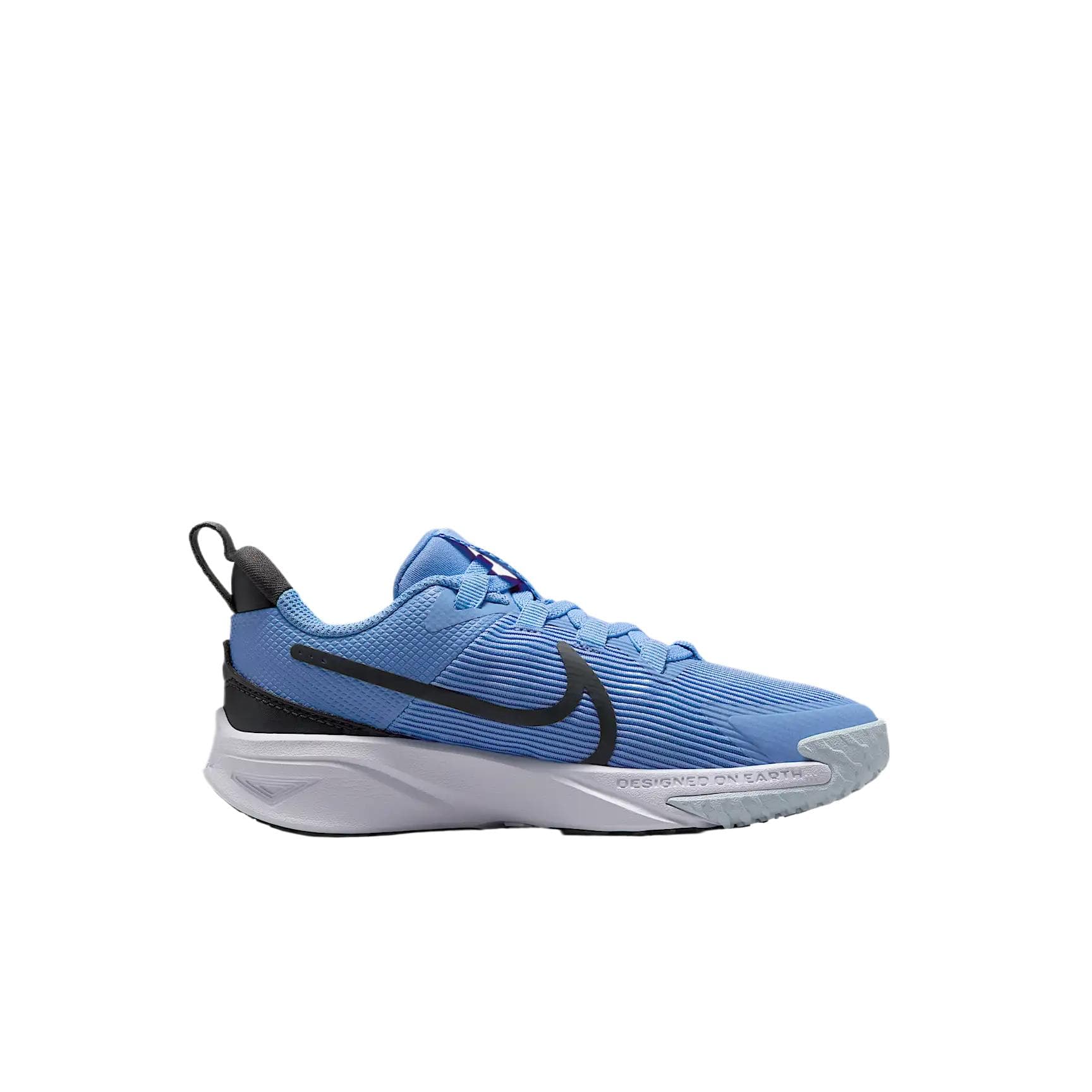 Nike Star Runner 4 Сетчатая ткань Низкий топ Детские тренировочные кроссовки Синий Белый Черный Детский - изображение 2