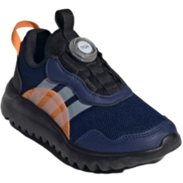 Кроссовки Adidas Activefle Противоскользящие Устойчивые к истиранию Низкие Детские Беговые Кроссовки Черный Белый Темно-синий - изображение 2