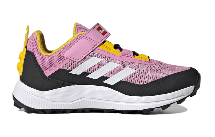Кроссовки adidas x LEGO TERREX AGRAVIC FLOW Удобные Износостойкие Низкие Кроссовки для Беговых Занятий Детские Черные Розовые - изображение 2