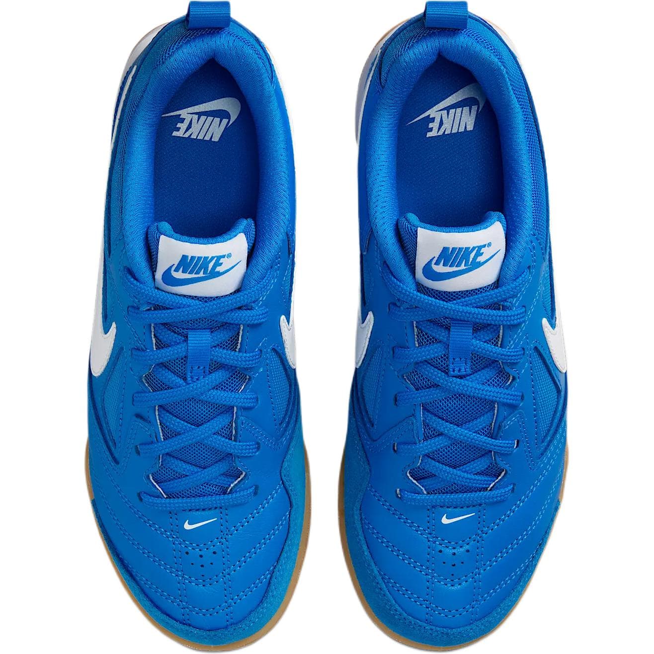 Бутсы Nike Gato Low Топ Детская футбольная обувь Кине-синий Гель-желтый Белый Детская - изображение 4