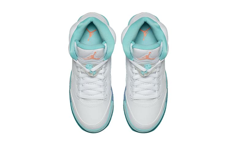 Кроссовки для баскетбола Jordan Air Jordan 5 Retro Light Aqua GS - изображение 4