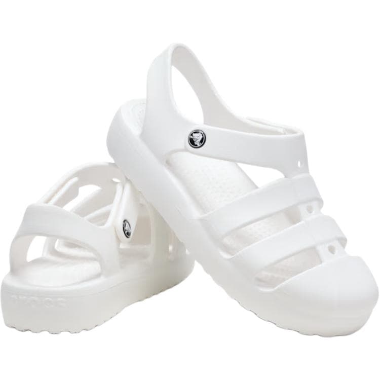 Сандалии Crocs Classic Fisherman противоскользящие устойчивые к истиранию низкие детские сандалии белый детский - изображение 4