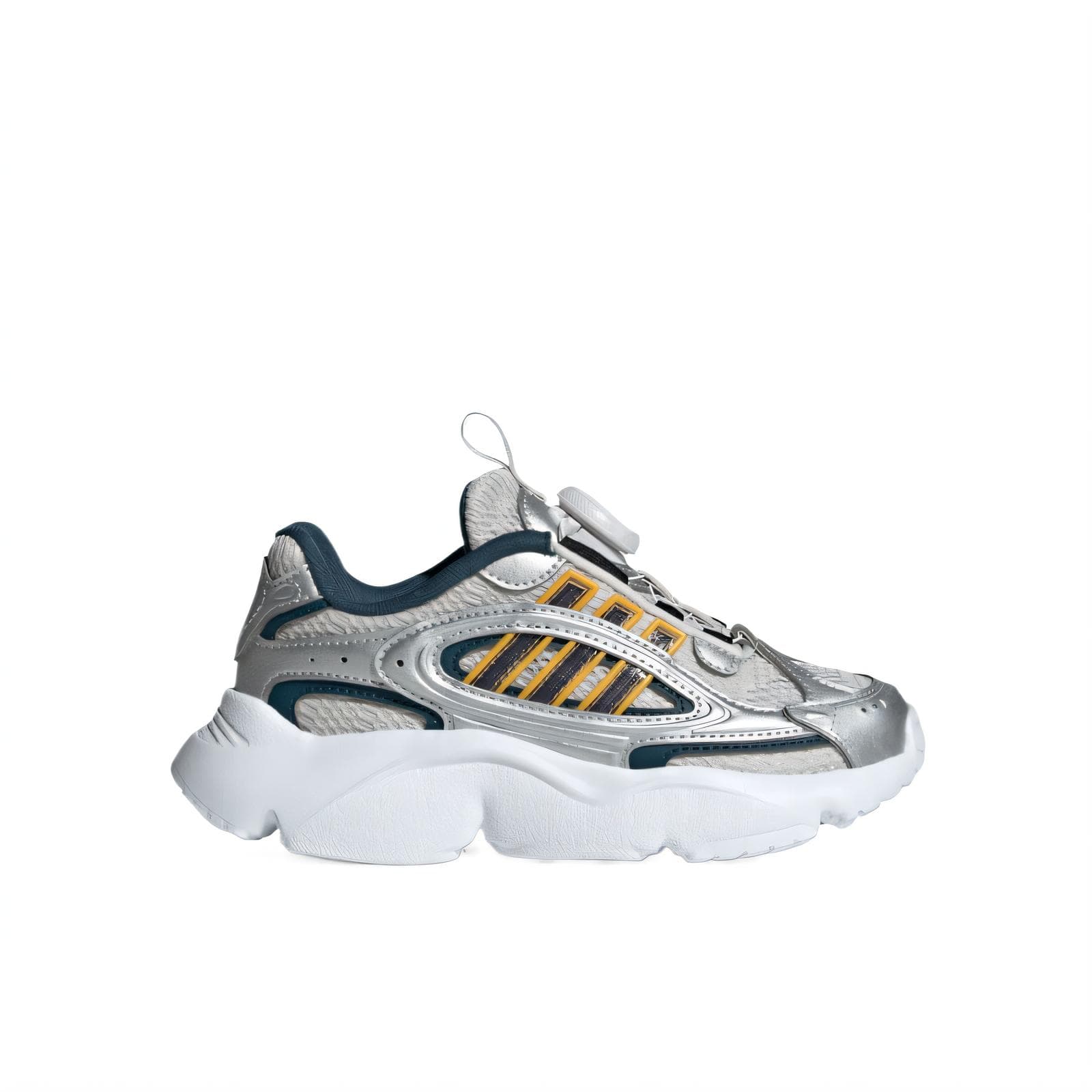 Кроссовки Adidas Originals Ozmillen Low Топ Детская беговая обувь Мягкий Желтый Малыш - изображение 2