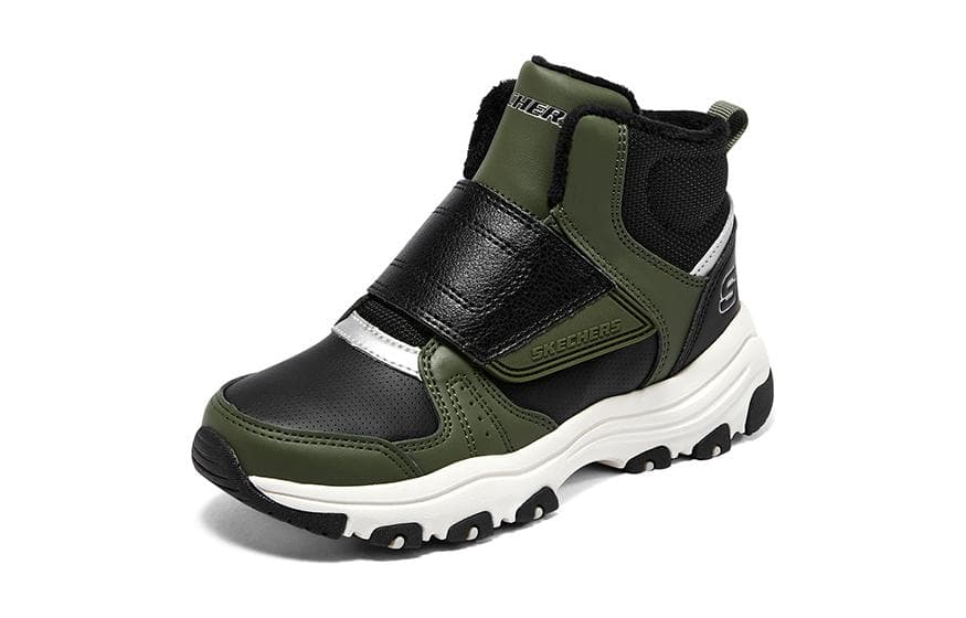 Кроссовки Skechers I Conik Anti KICK Амортизация Детская повседневная обувь Черный Зеленый Подростковая - изображение 3