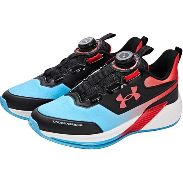 Кроссовки Under Armour Низкие Кроссовки для Беговых Занятий Детские Синий Красный Малыш - изображение 3
