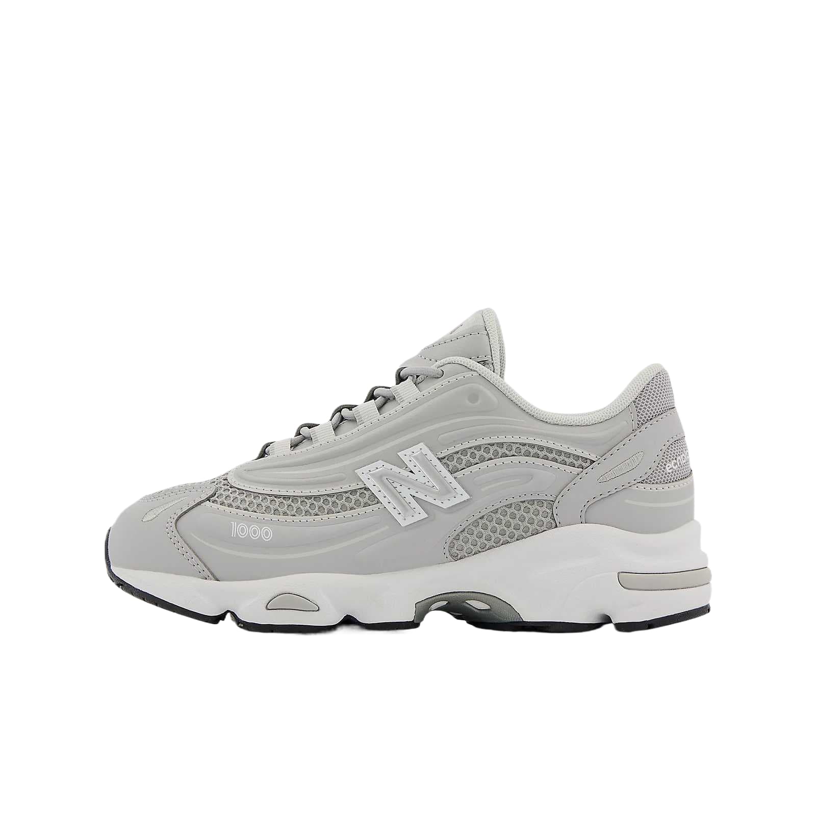 Кроссовки New Balance 1000 Сетчатая ткань Амортизация Детские беговые кроссовки Серый Белый - изображение 1