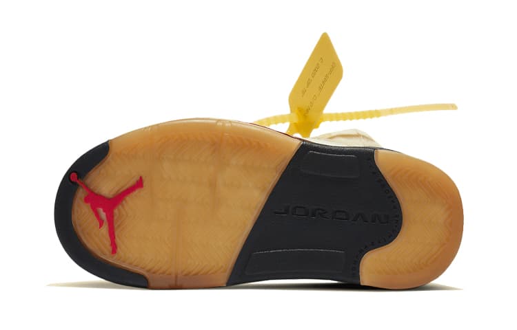 Кроссовки для баскетбола OFF-WHITE x Jordan Air Jordan 5 Sail SP - изображение 8