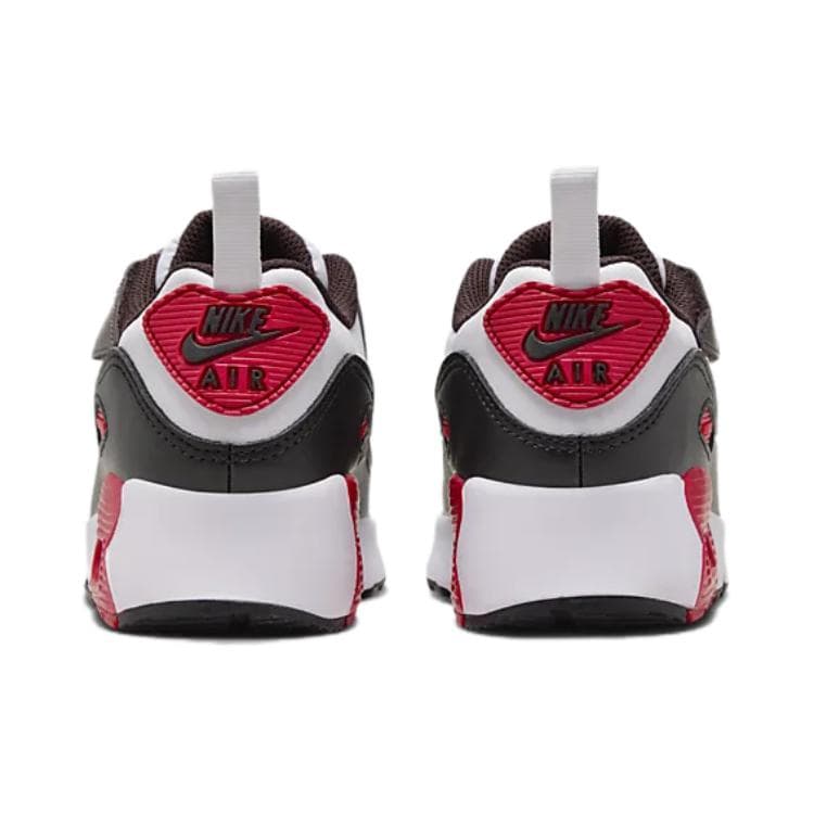 Кроссовки Nike Air Max 90 EasyOn Амортизация Износостойкие Низкие Кроссовки для Детей Lifestyle Белые Красные Черные - изображение 5