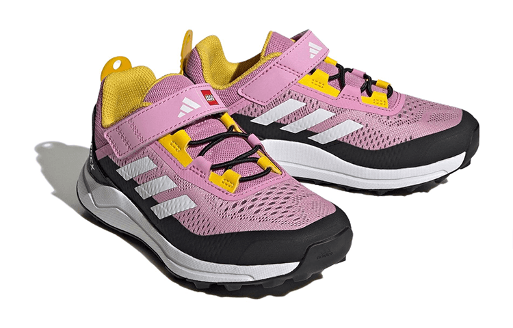 Кроссовки adidas x LEGO TERREX AGRAVIC FLOW Удобные Износостойкие Низкие Кроссовки для Беговых Занятий Детские Черные Розовые - изображение 3