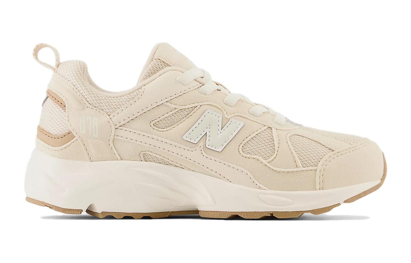 Кроссовки New Balance NB 878 Дышащие Низкие Кроссовки для Беговых Занятий Детские Бежевые Малыш - изображение 2