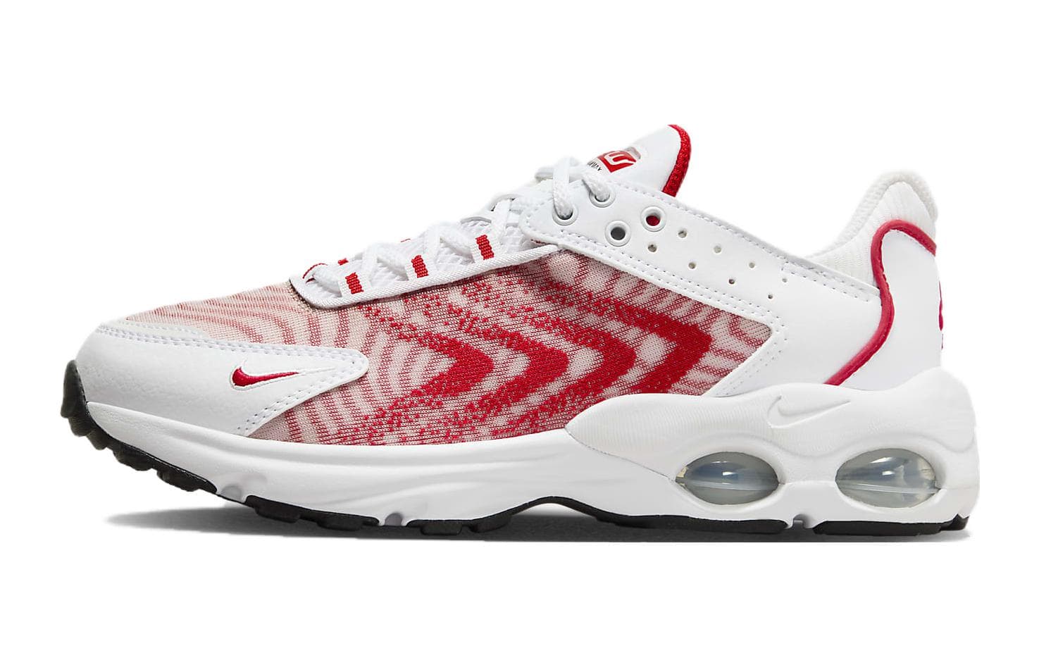Кроссовки Nike Air Max TW Амортизация Устойчивая к истиранию Низкая Повседневная Обувь Белый Красный Унисекс - изображение 1