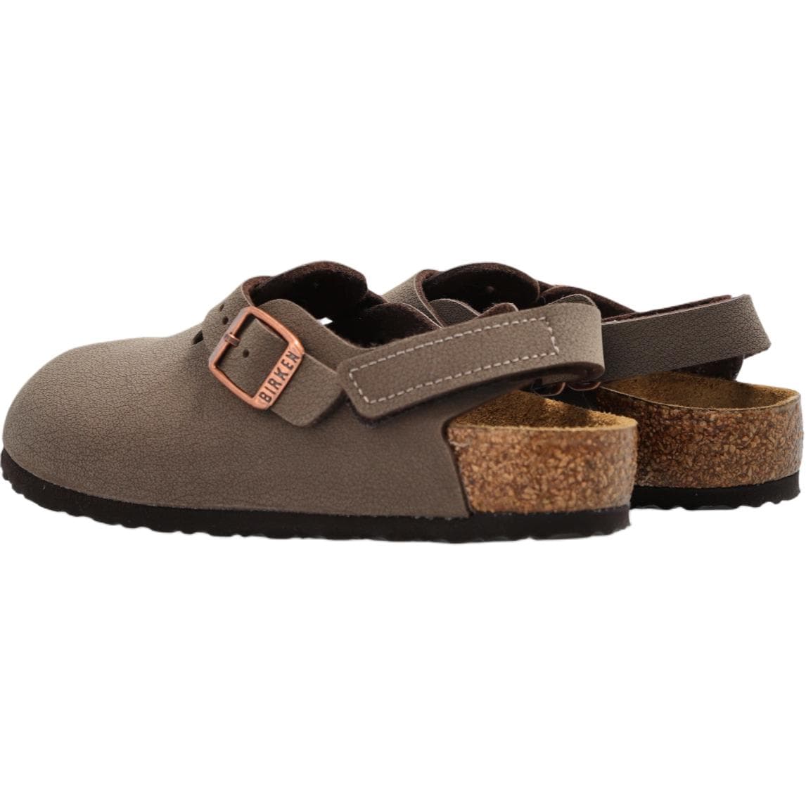 Birkenstock Tokio противоскользящие устойчивые к истиранию низкие домашние тапочки для детей коричневые детские - изображение 4