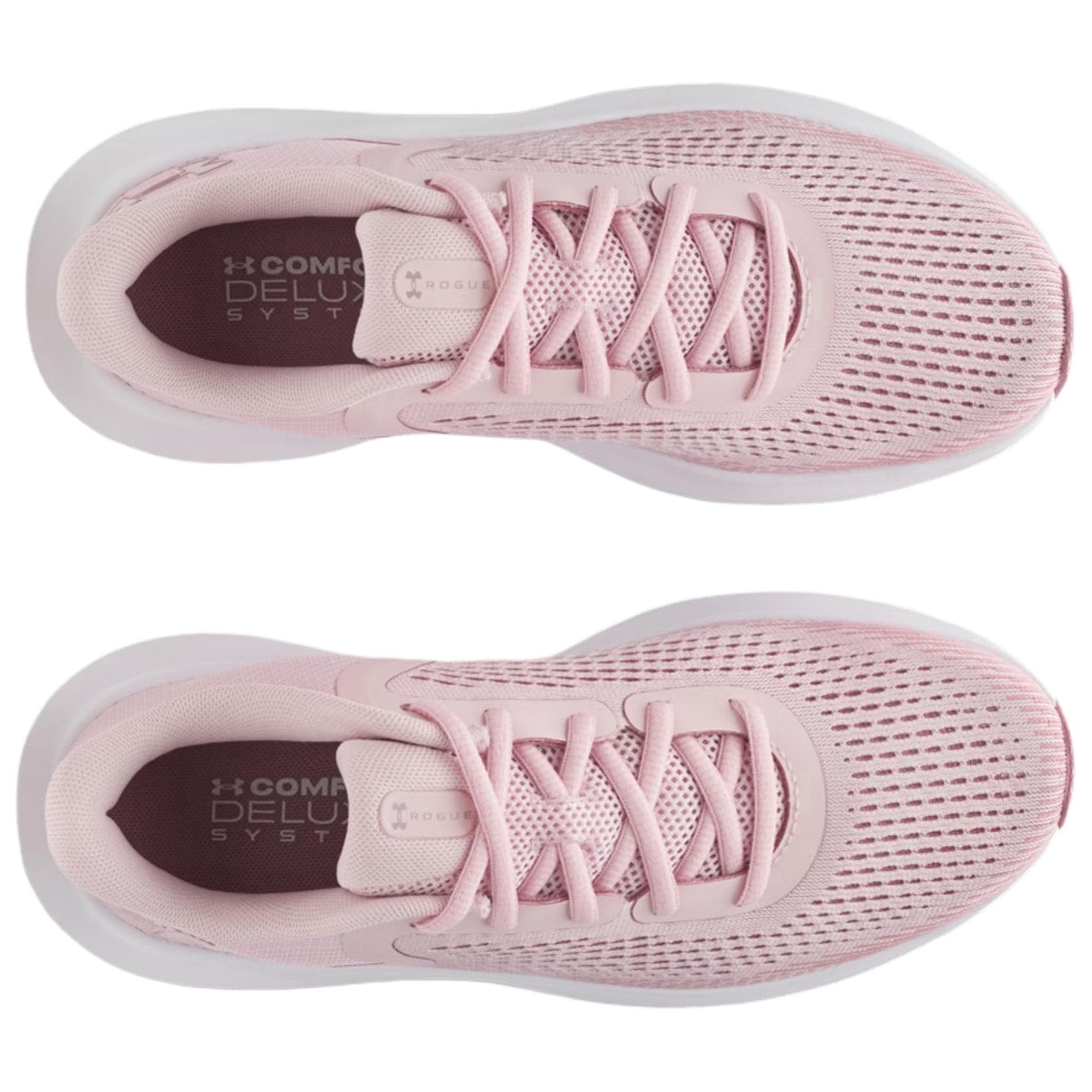 Кроссовки для бега Under Armour Rogue 5 Дышащие Отскок Дышащие и Упругие Беговые Кроссовки Женские Розовые - изображение 4