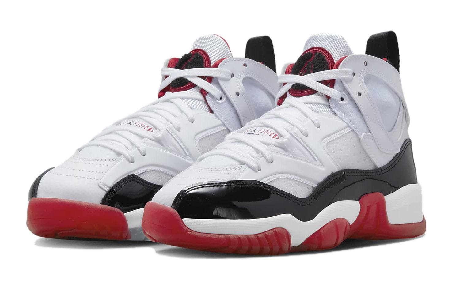 Кроссовки для баскетбола Jordan Jumpman Два Trey Anti KICK Anti KICK High Топ Баскетбольные кроссовки Черный Белый Красный Унисекс - изображение 3