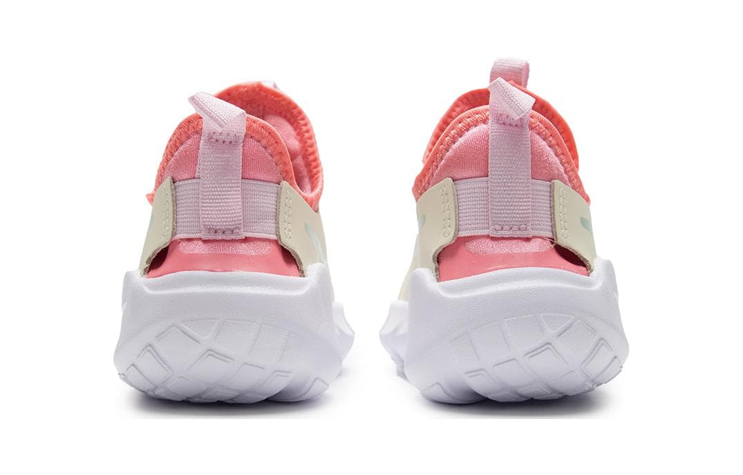 Кроссовки Nike Flex Runner 2 SE противоскользящие низкие детские беговые кроссовки зеленый розовый белый для детей 3-7 лет - изображение 4