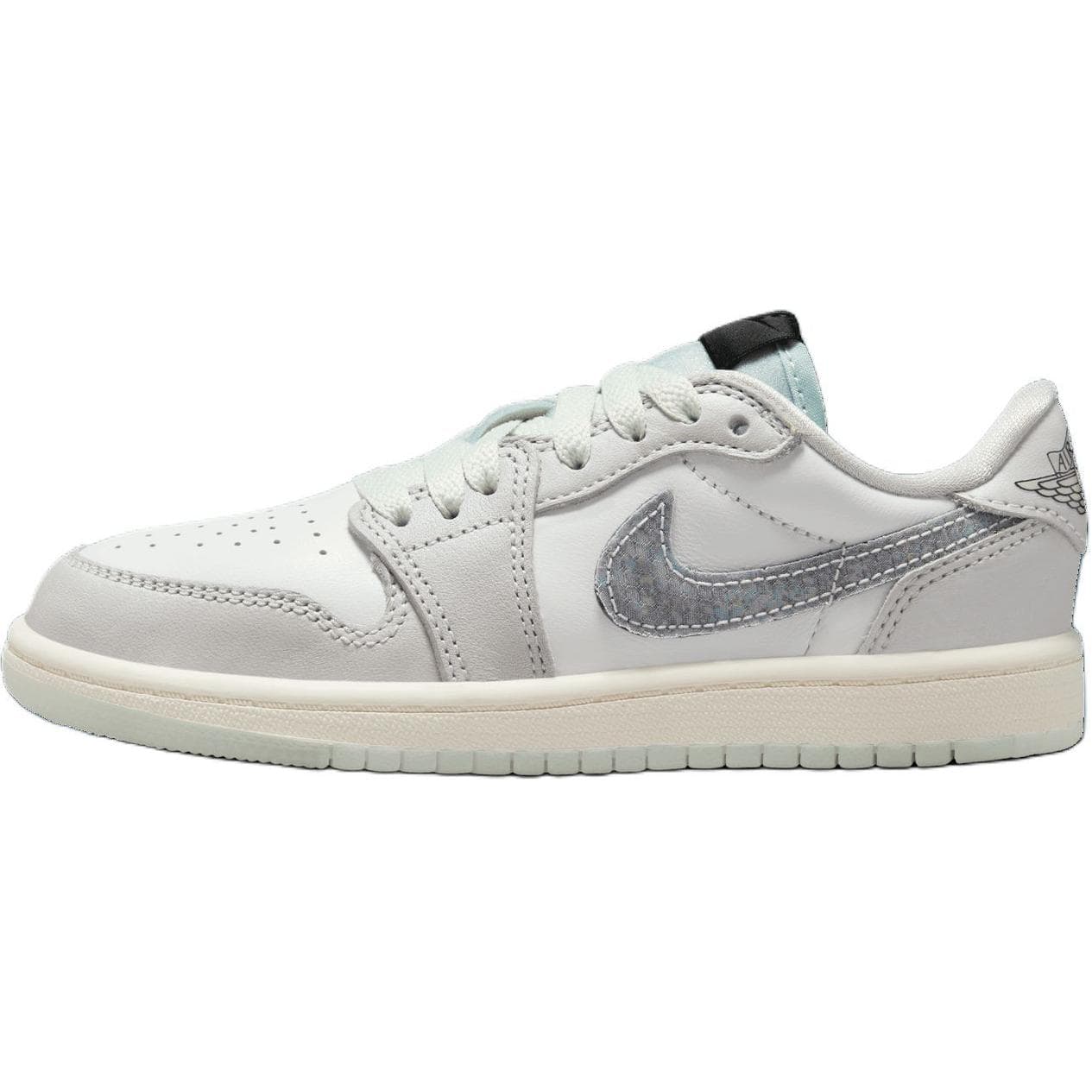 Кроссовки для баскетбола Jordan 1 Low Топ Детские Баскетбольные Кроссовки Белые Малыш - изображение 1