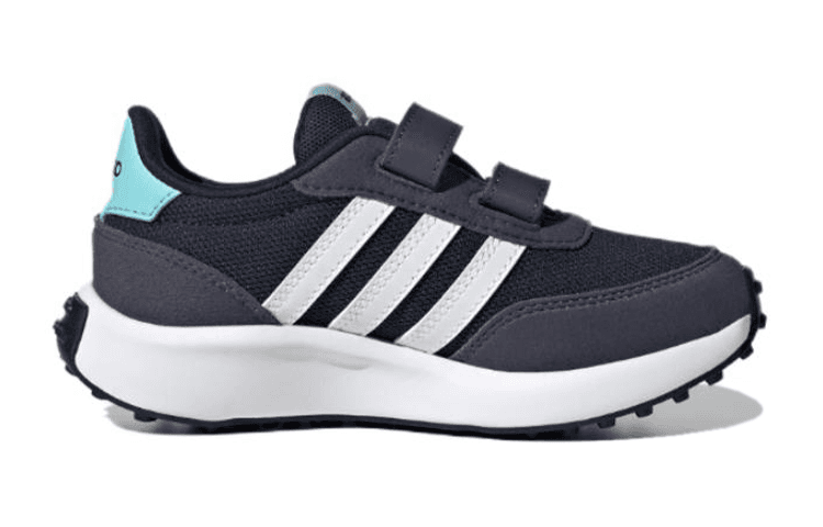 Кроссовки Adidas Neo Run 70s Противоскользящие Устойчивые к истиранию Низкие Кеды Детские Лайфстайл Обувь Синий Белый Детский - изображение 2