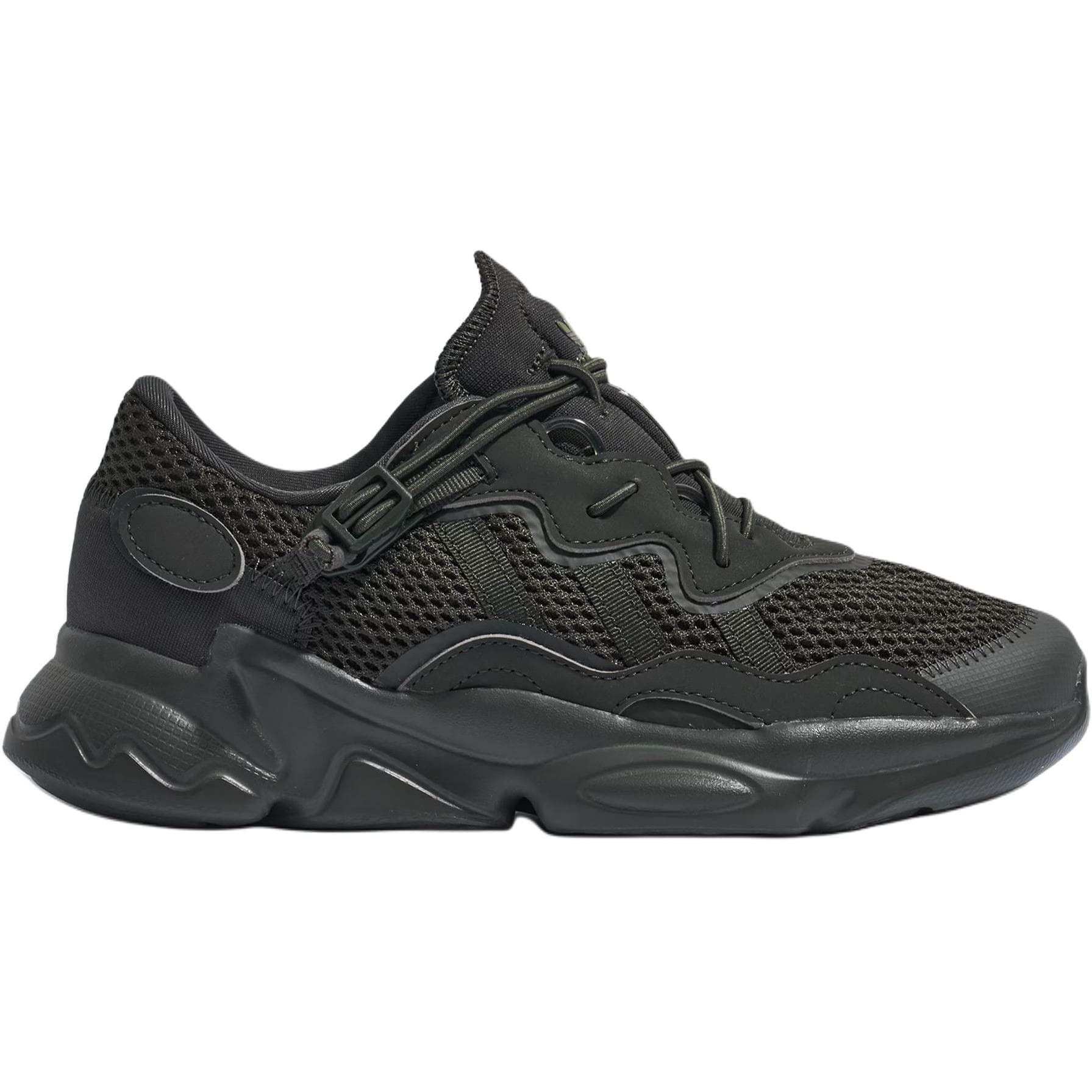 Кроссовки Adidas Originals Ozweego Low Кеды Детские Лайфстайл Черные - изображение 2