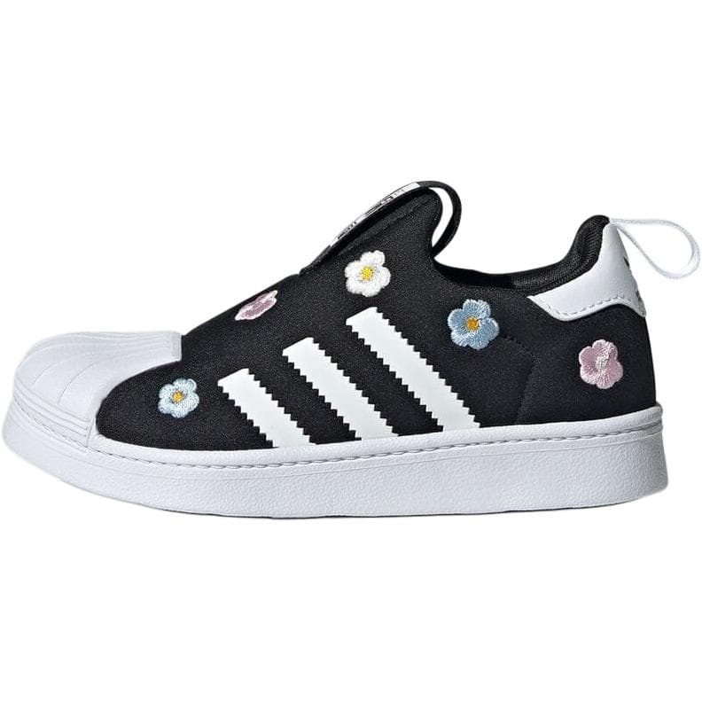 Кроссовки Adidas Originals SUPERSTAR 360 Устойчивые к истиранию Низкие Детские Лайфстайл Кроссовки Черные Детские - изображение 1