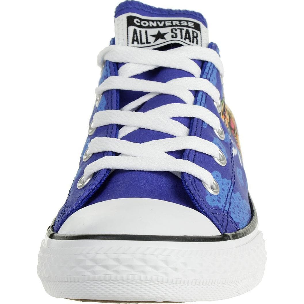 Converse CTAS OX Удобные универсальные детские кеды синий белый - изображение 4