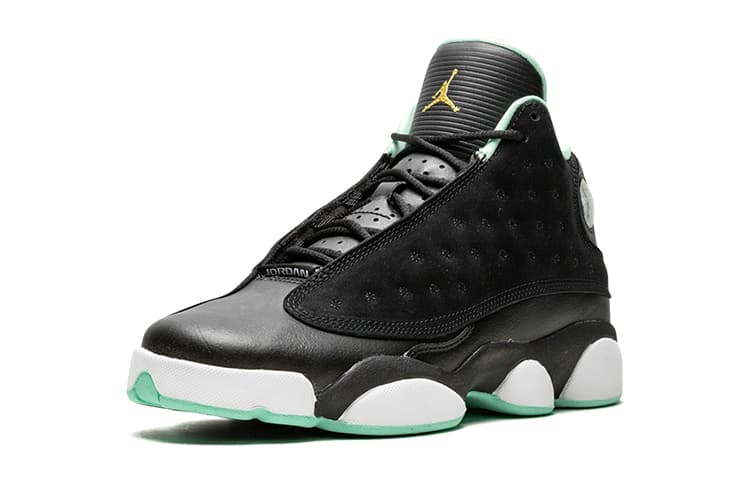 Кроссовки для баскетбола Jordan Air Jordan 13 Retro Black Mint Foam GS - изображение 3