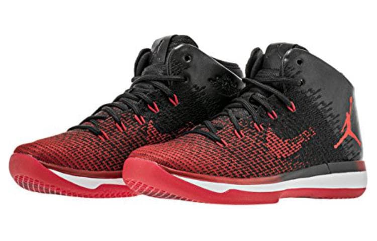Кроссовки для баскетбола GS Air Jordan 31 Banned Black Red Bred - изображение 3