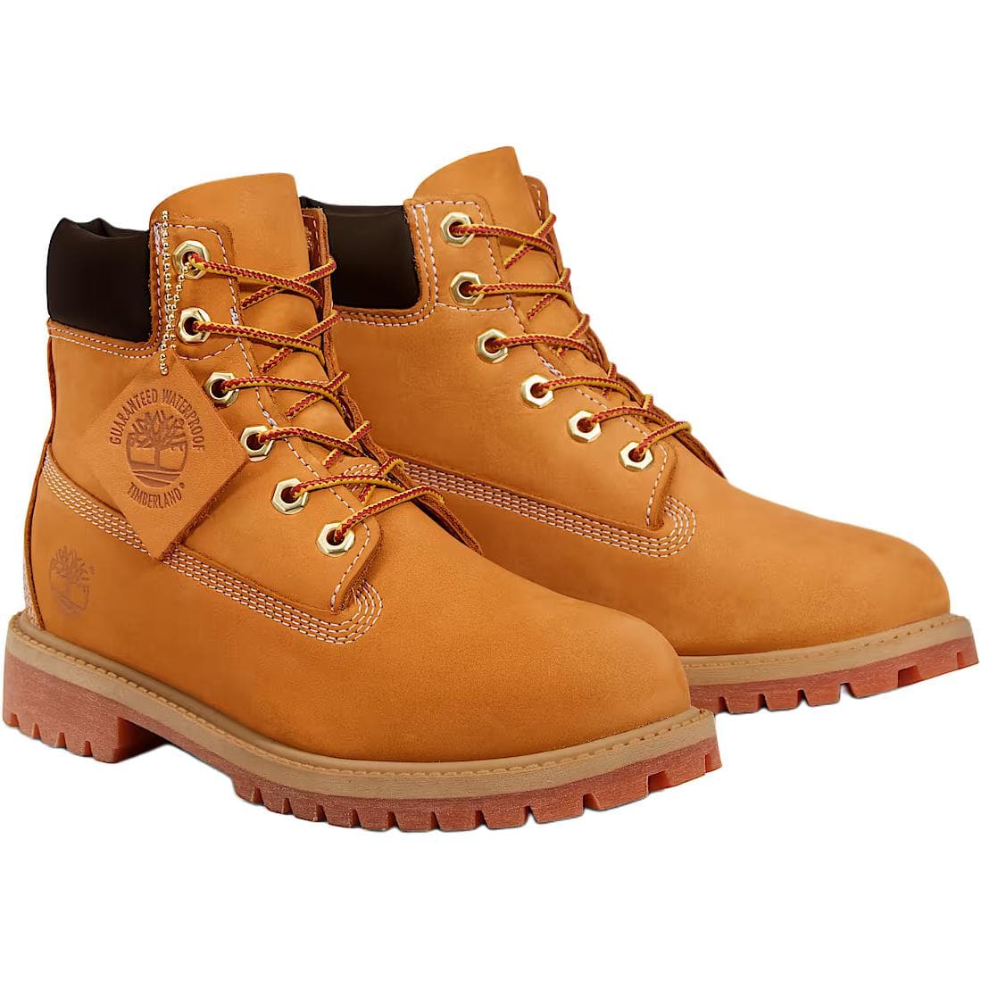 Timberland Премиум Кожаные Антислип Резистентные к Износу Детские Ботинки Коричневые Подростковые - изображение 3