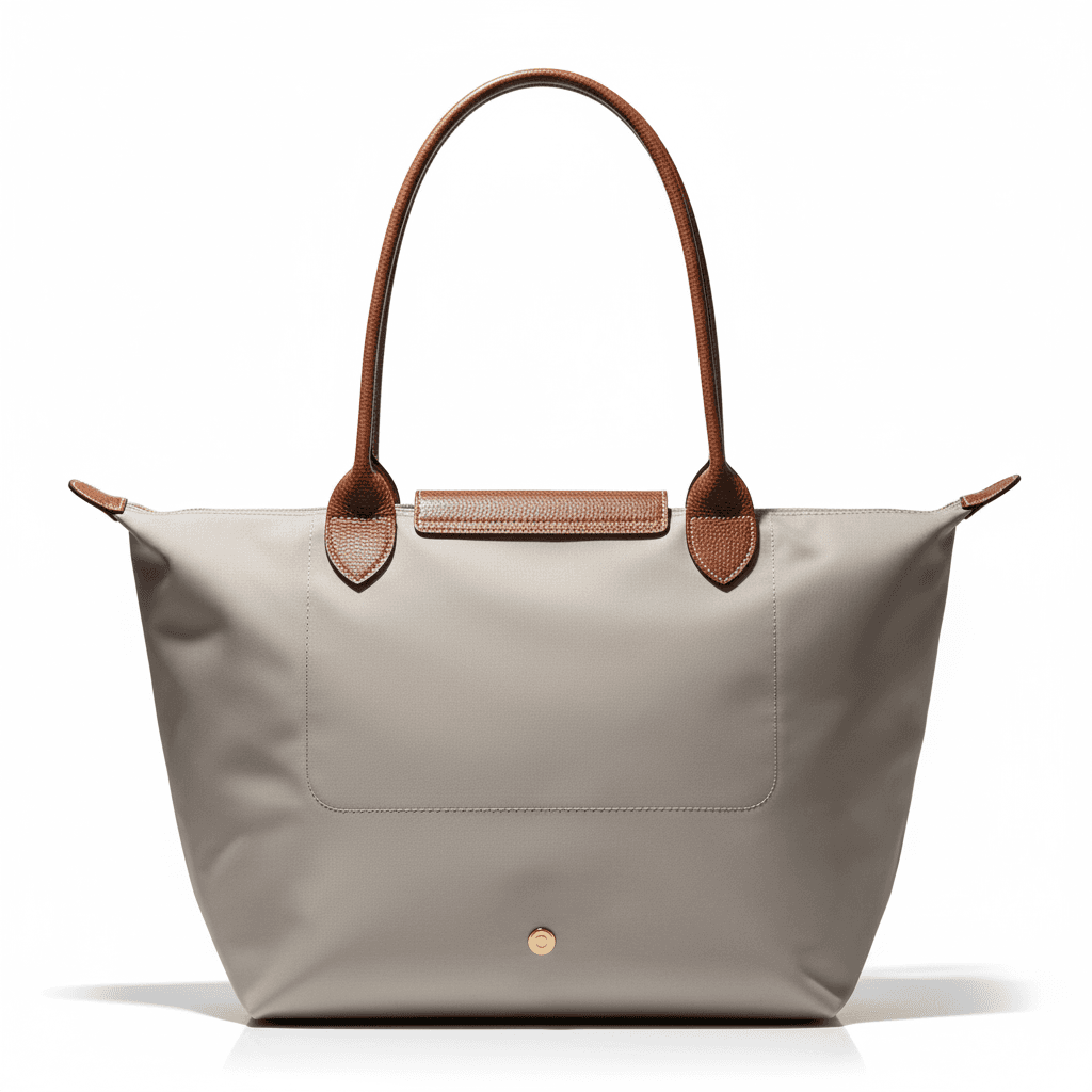 Мини-сумка LONGCHAMP Le Pliage Переработанный нейлон Сумка через плечо Средняя Женская Камень - изображение 4