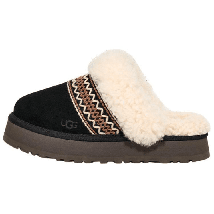 Сандалии UGG Disquette Atherson Модные Удобные С флисовой подкладкой Мюли ЭВА Устойчивые к истиранию Домашние тапочки Женские - изображение 1