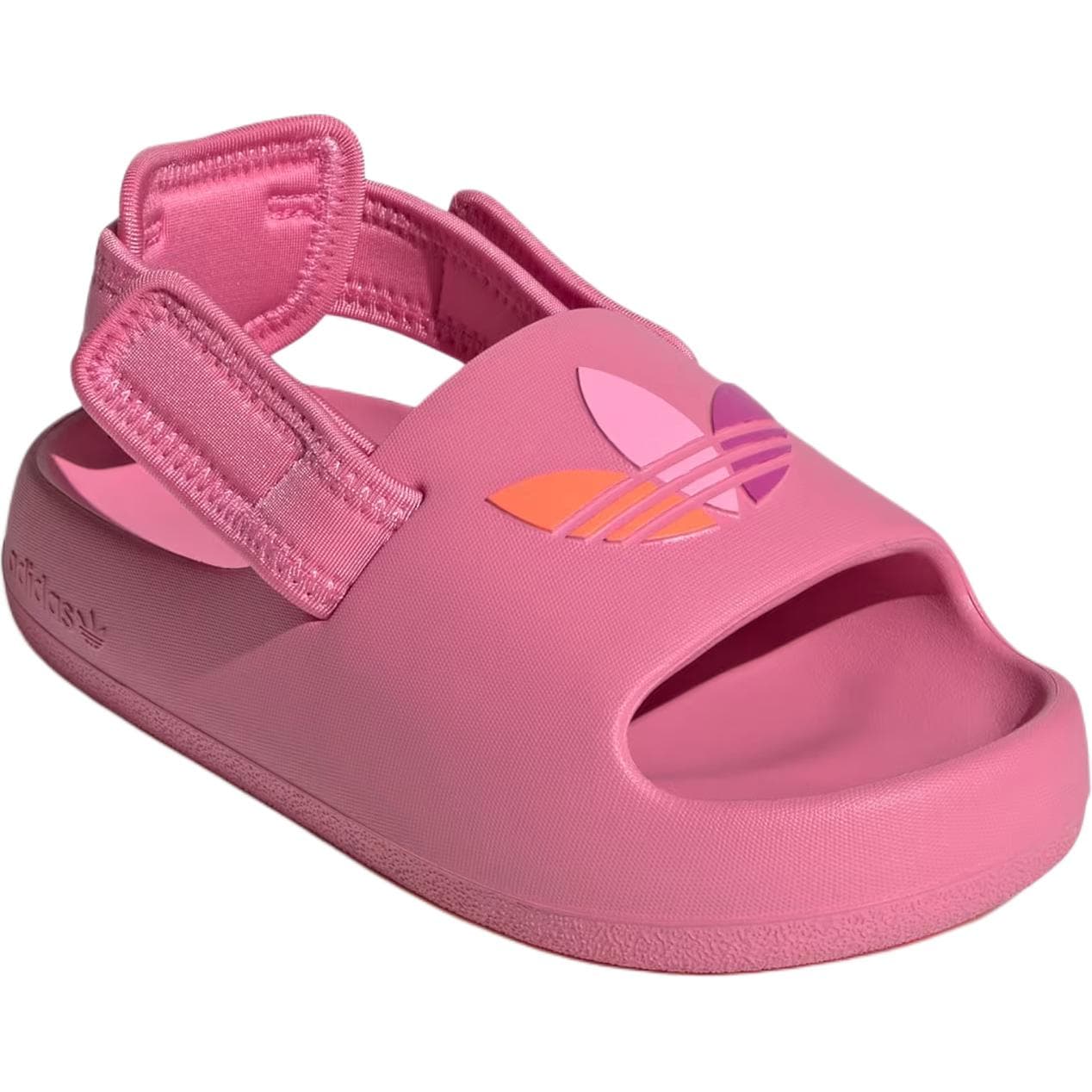 Сандалии Adidas Originals ADIFOM ADILETTE Низкие Сандалии для Детей Розовые Малыш - изображение 3